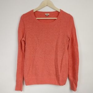 FOSSIL Womens Peach Wool Blend Sweater Small
